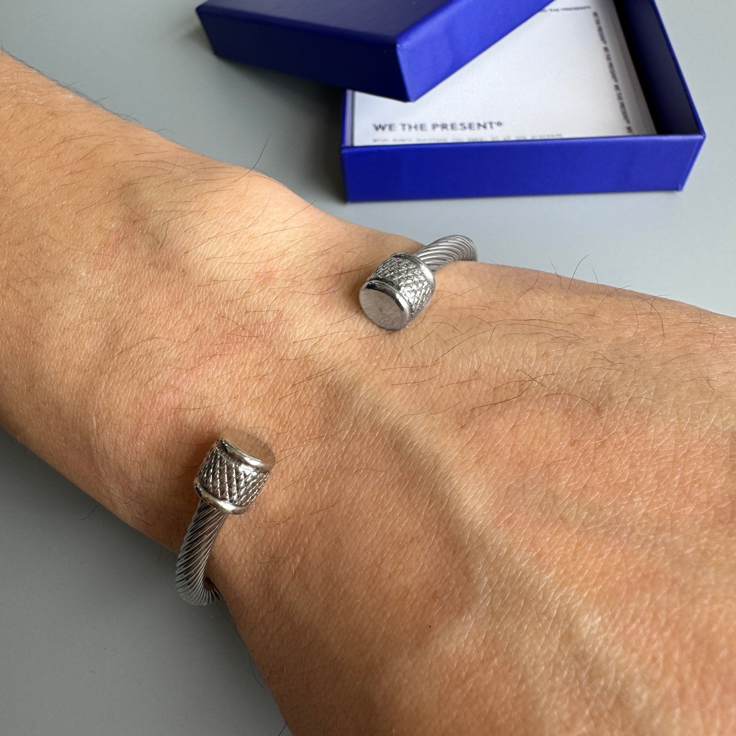 Torque Silver Celtic Bangle