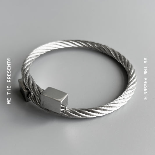 We The Present Nathan Celtic Twisted Stainless Steel Bangle