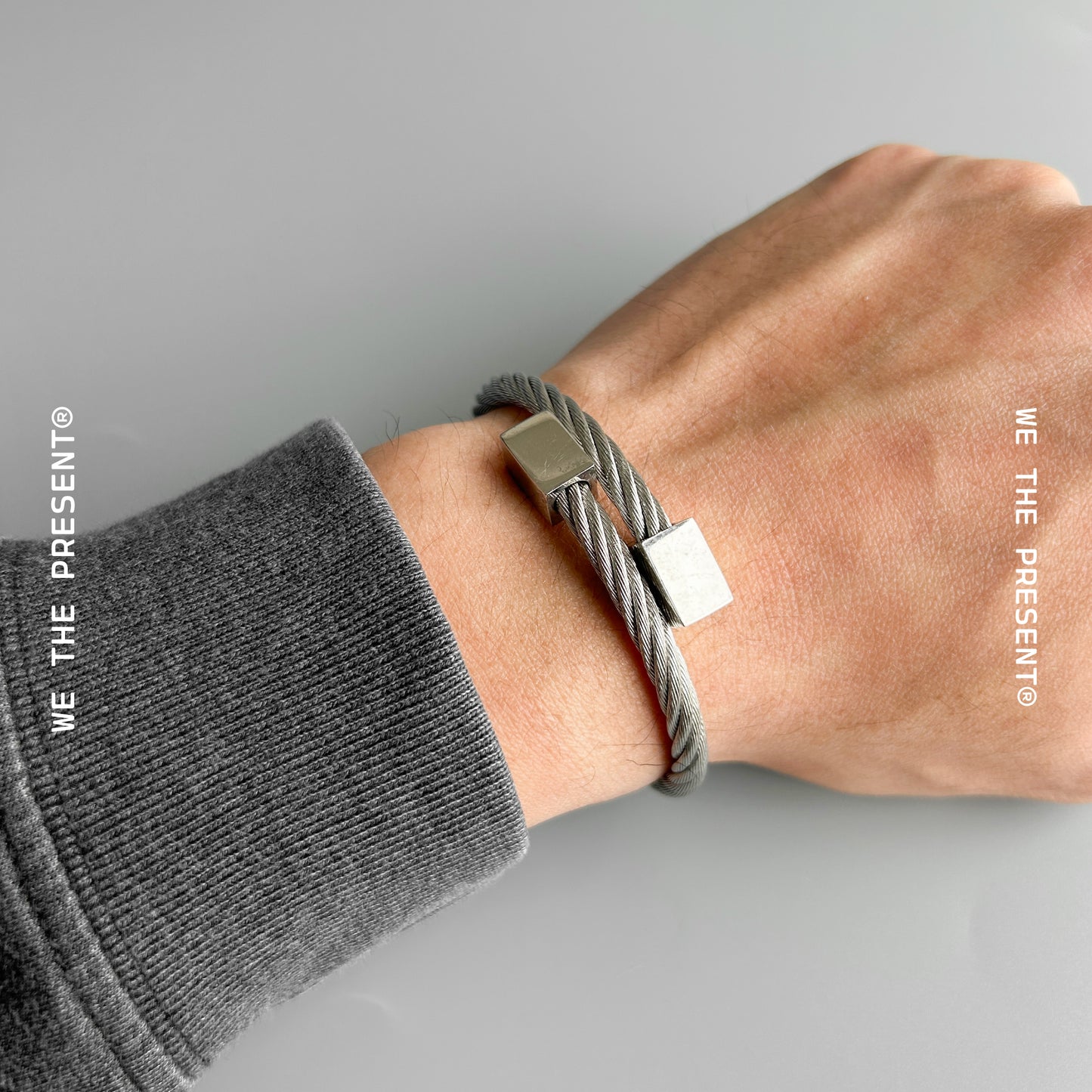 We The Present Nathan Celtic Twisted Stainless Steel Bangle