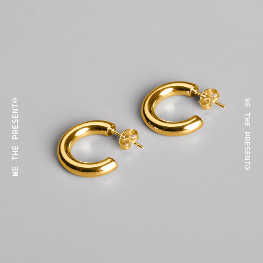 We The Present Bella 14k Gold Vermeil Hoops