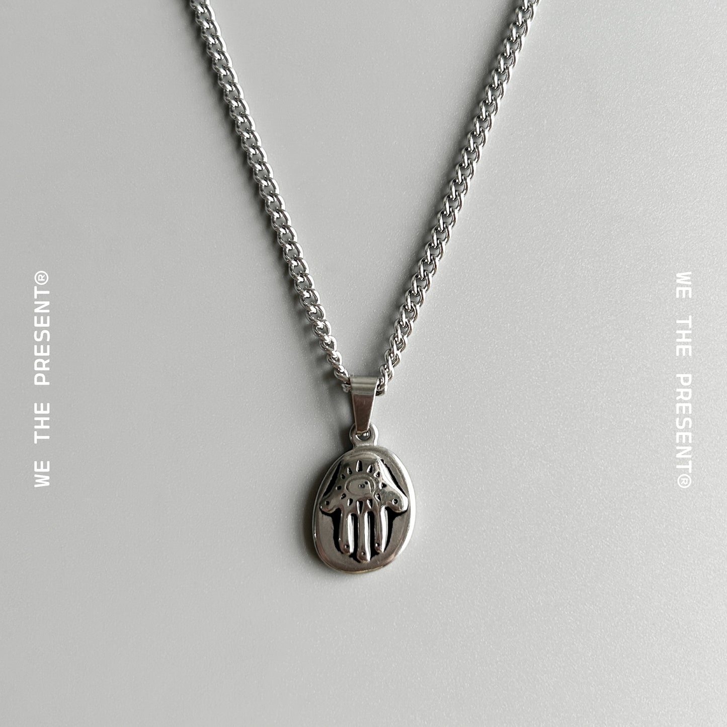 Hamsa Hand Antique Pendant Necklace