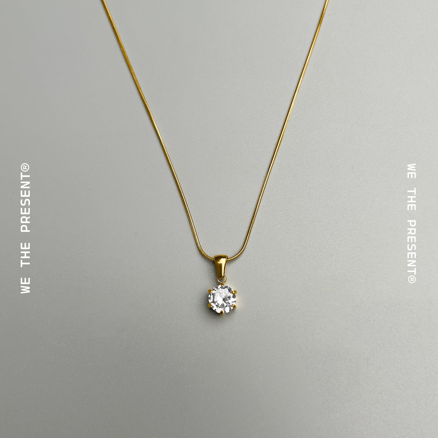 Carter Cubic Zirconia 14k Gold Coated Pendant Necklace