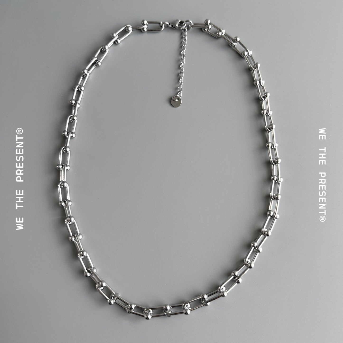 We The Present Otto Stainless Steel Silver Chain Necklace