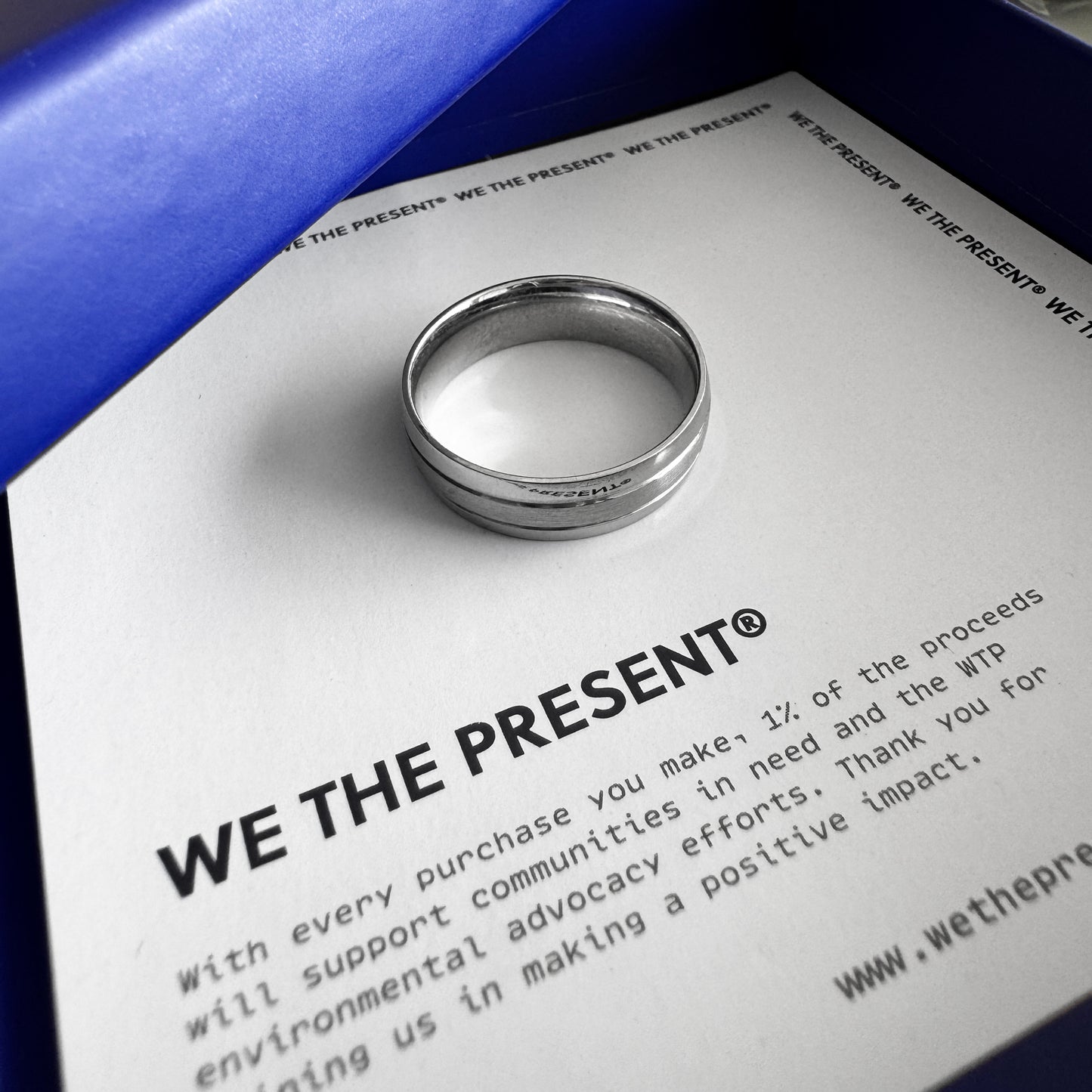 Hudson Stainless Steel Silver Ring