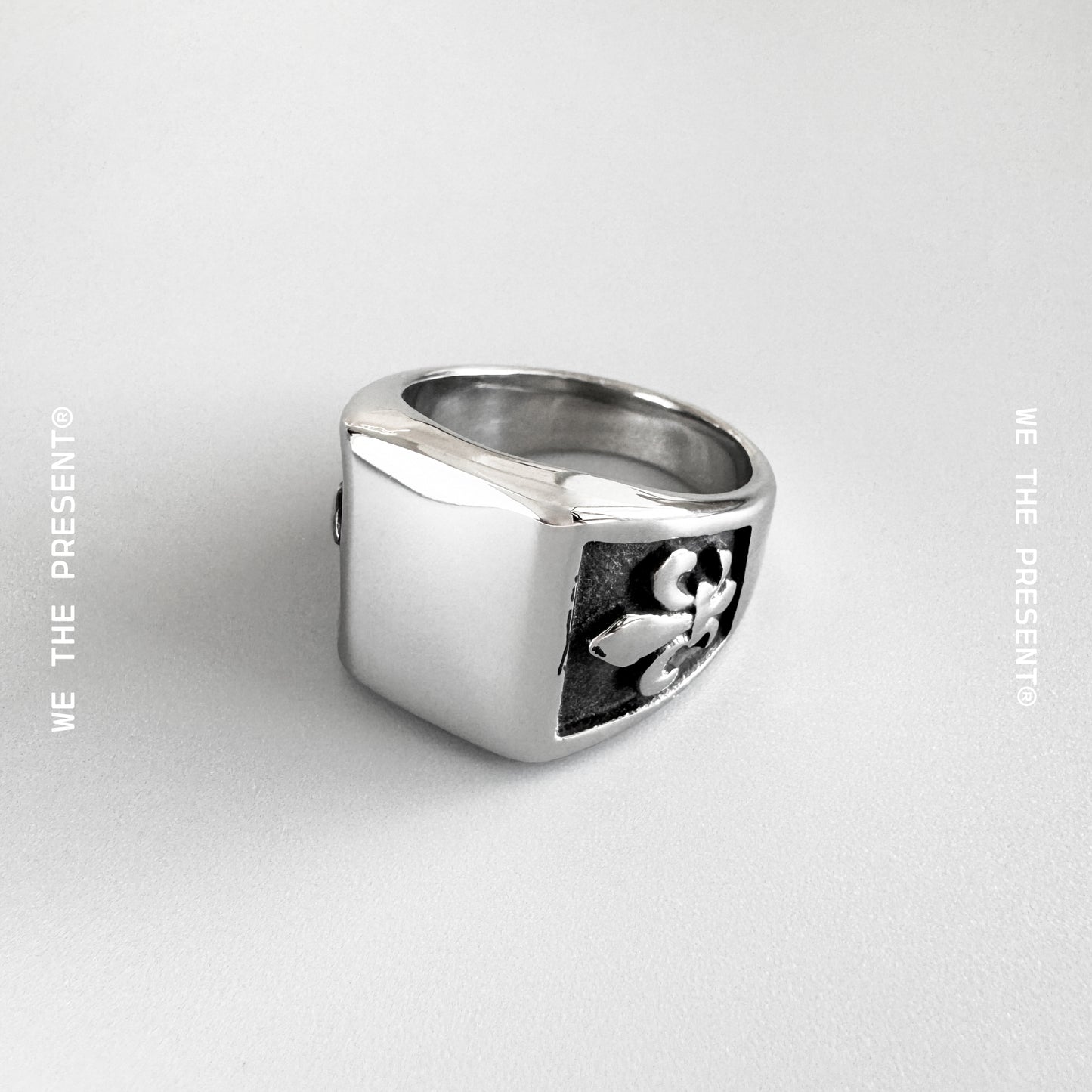 Maverick Fleur Stainless Steel Silver Ring