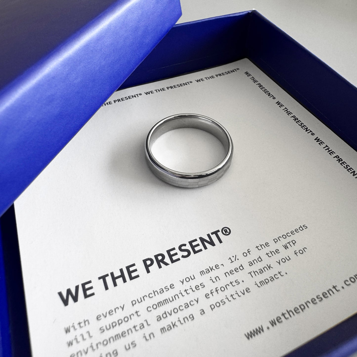 Warrick Stainless Steel Silver Ring
