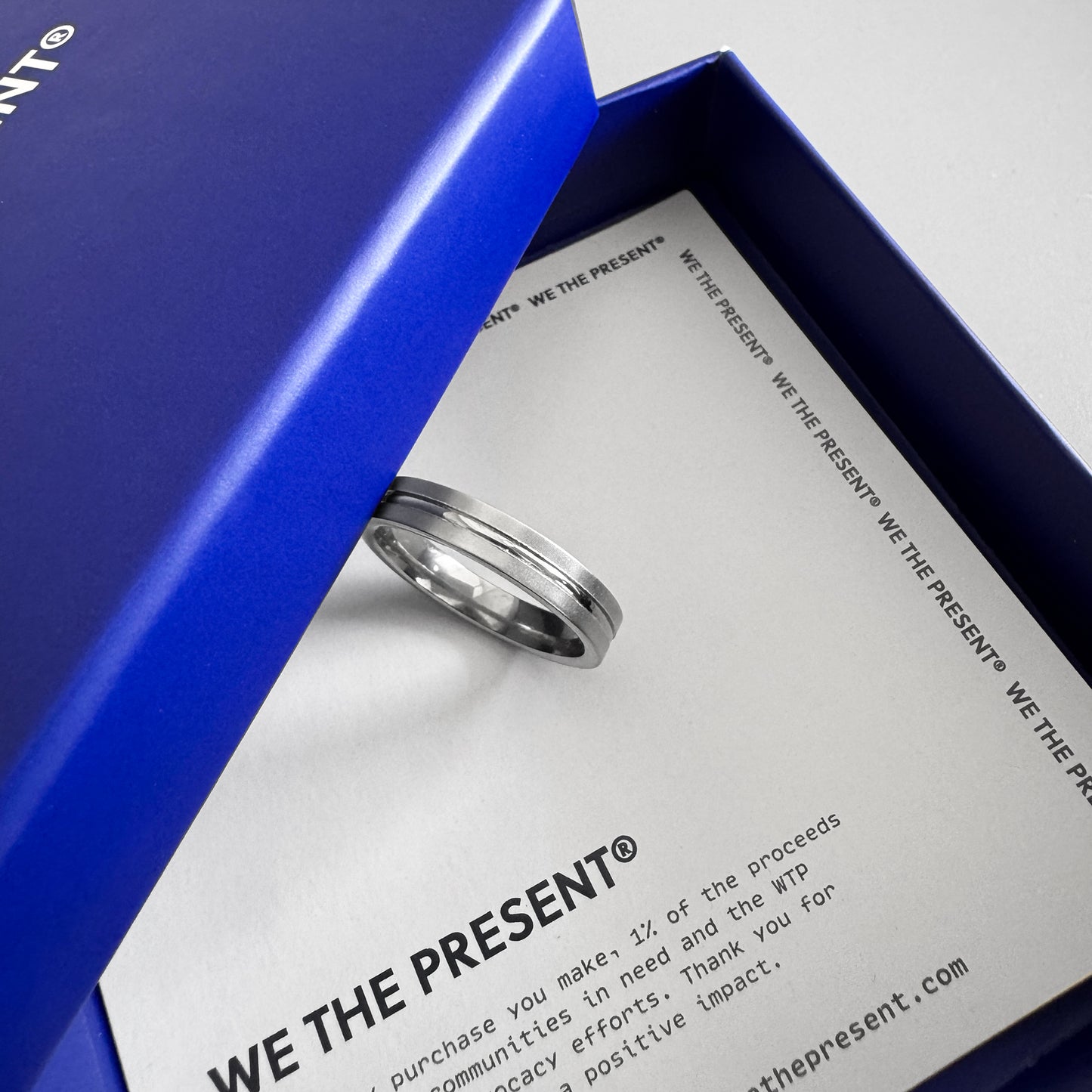 Dustin Stainless Steel Silver Ring