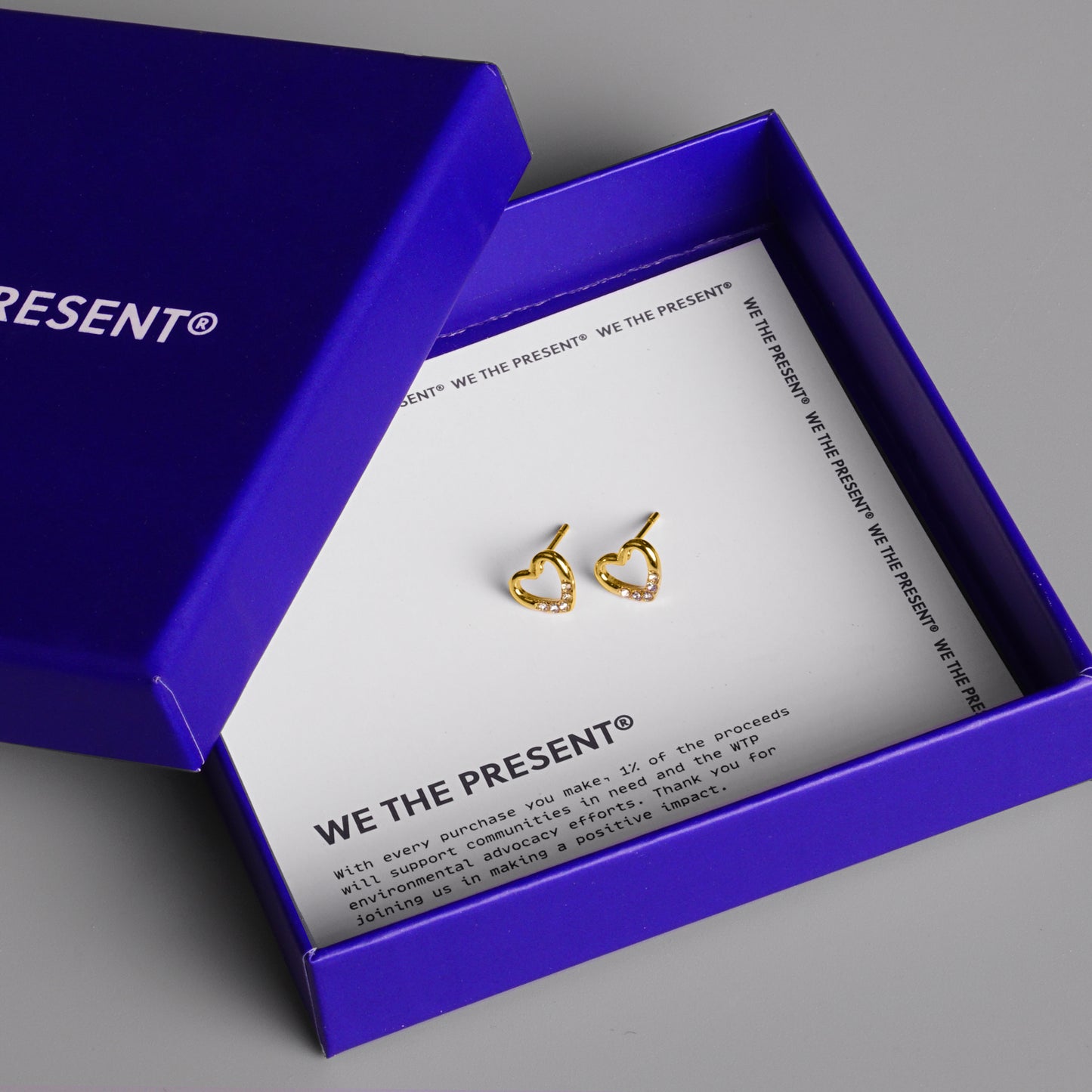 We The Present Elle Hearts 14k Zircon