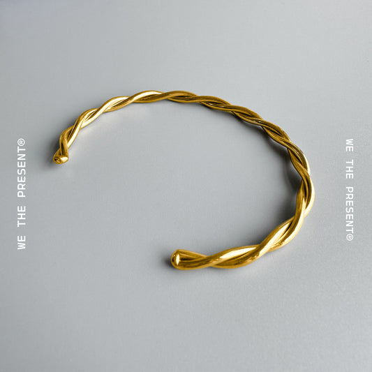 Twisted Gold Bangle