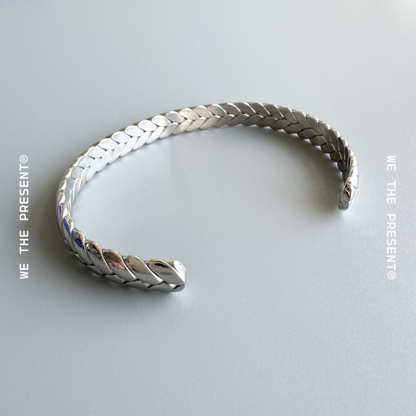 Woven Silver Bangle