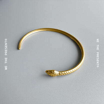 Mamba Snake Gold Bangle