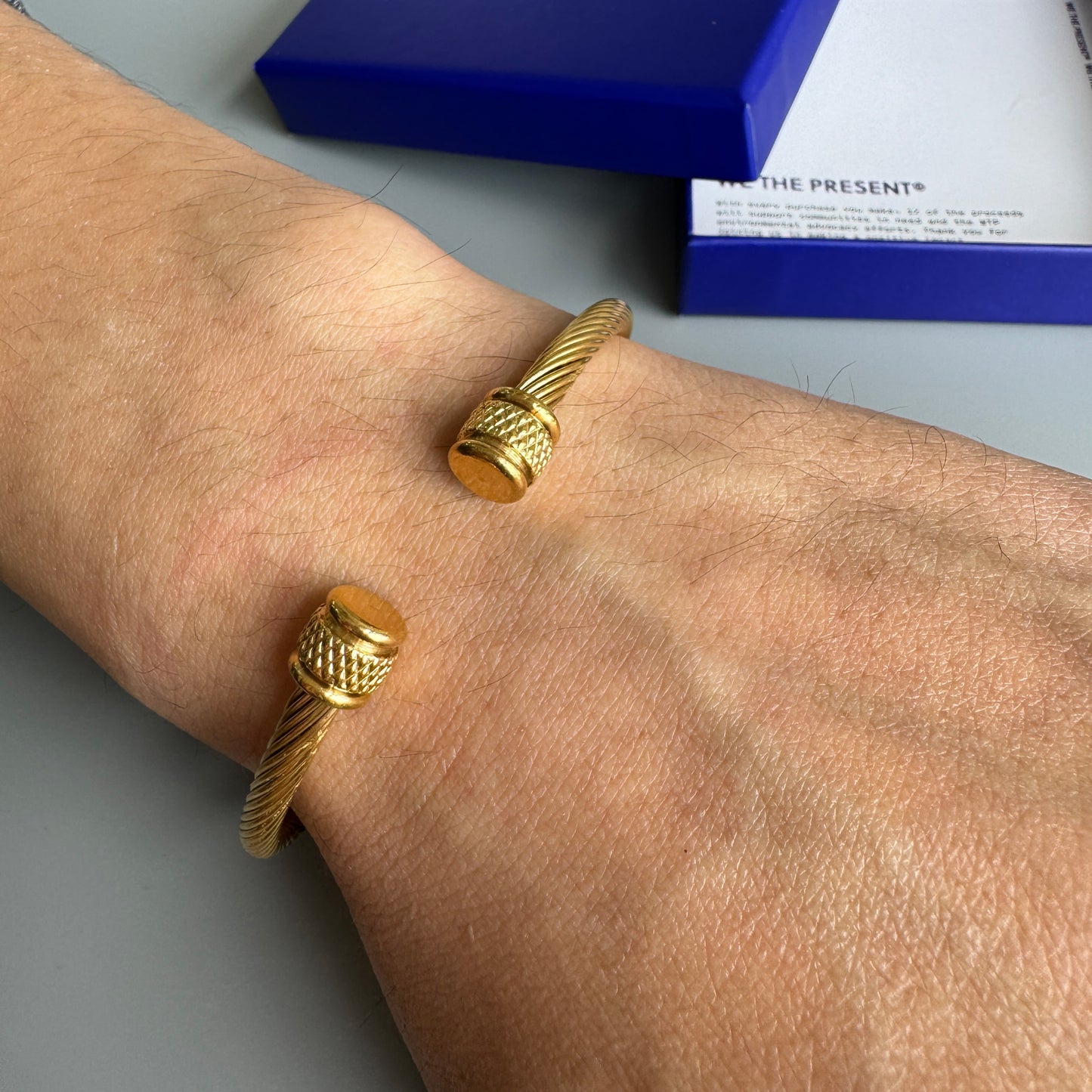 Torque Gold Bangle