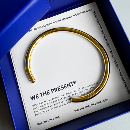 We The Present Tubular Gold Bangle