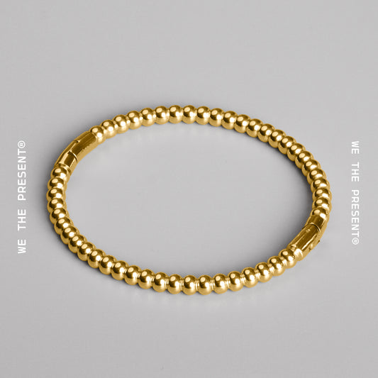 We The Present Balls Gold Bangle