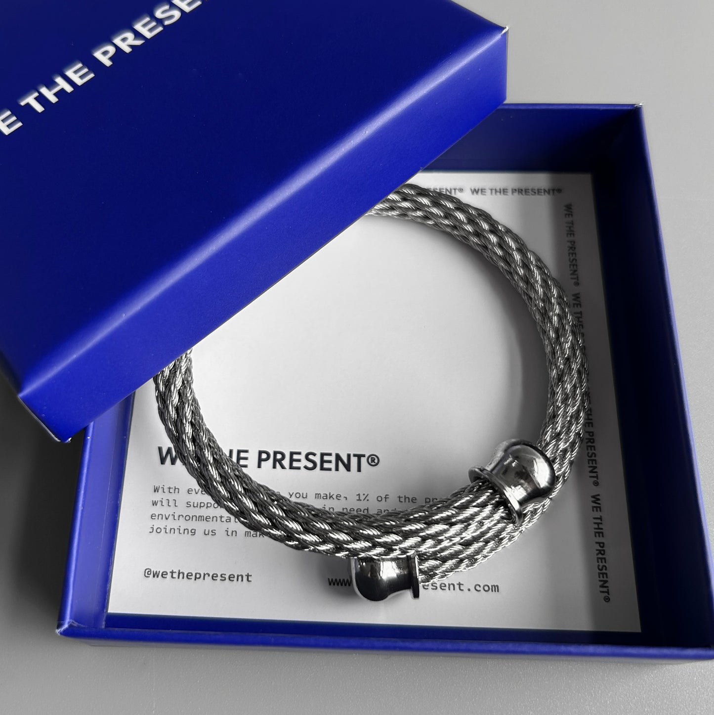 We The Present Julian Celtic Twisted Stainless Steel Bangle