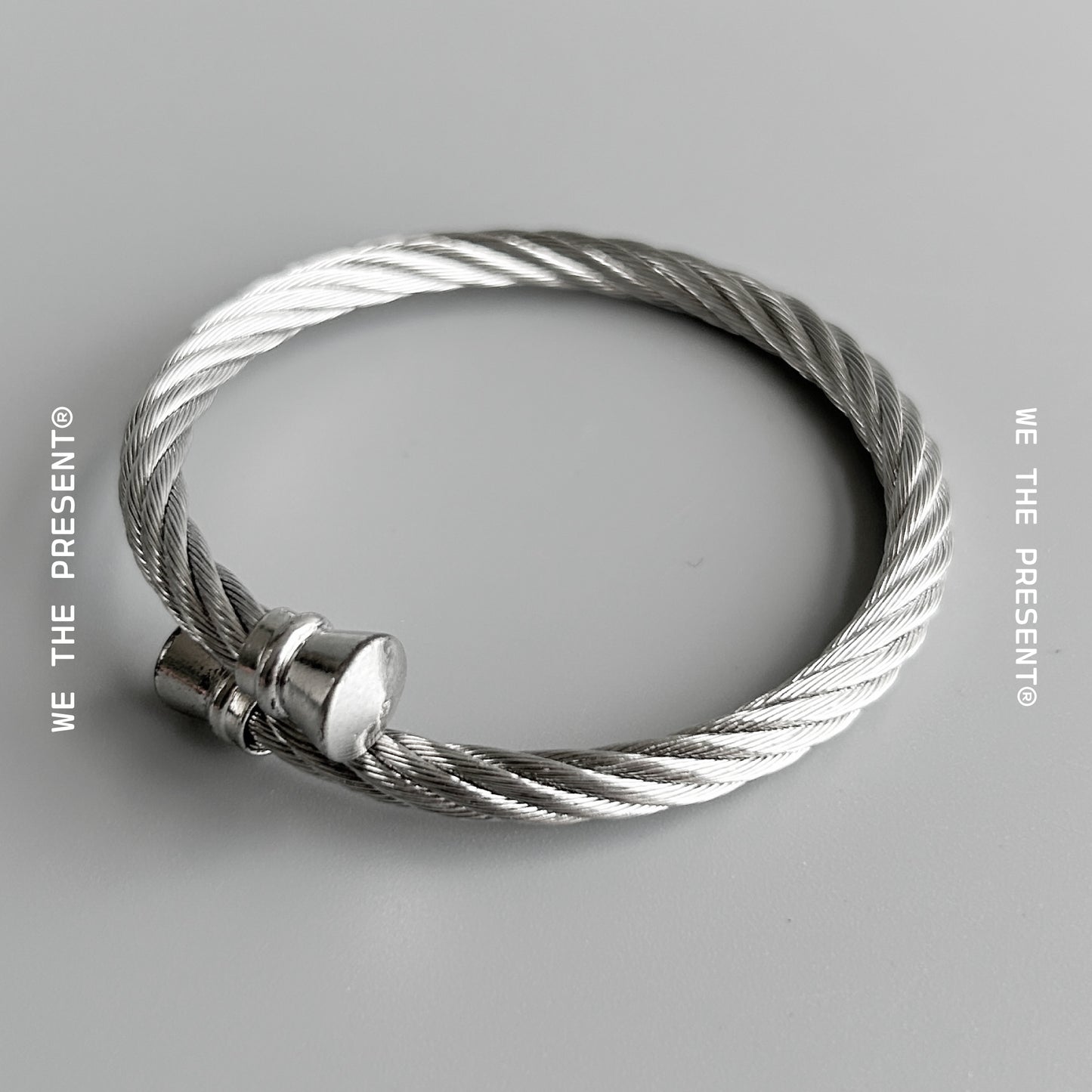 We The Present Joezer Celtic Twisted Stainless Steel Bangle