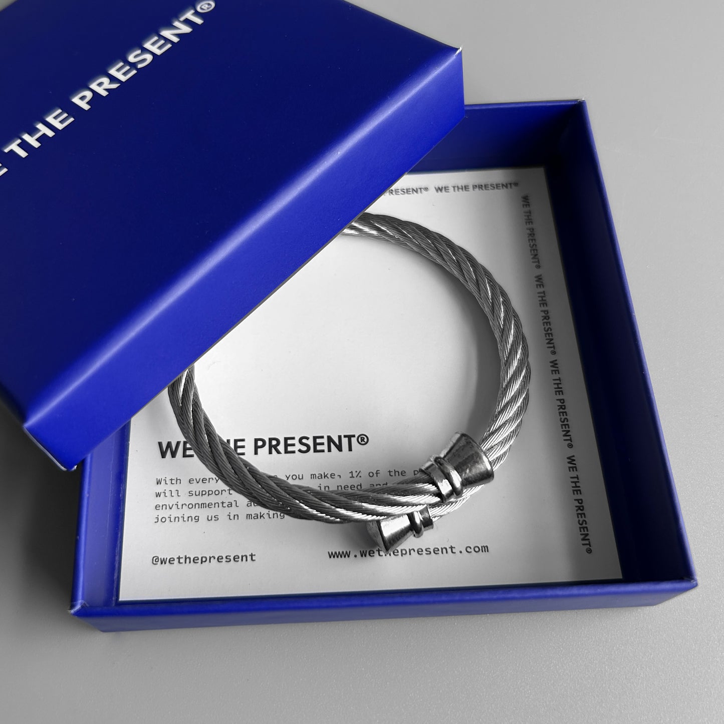 We The Present Joezer Celtic Twisted Stainless Steel Bangle