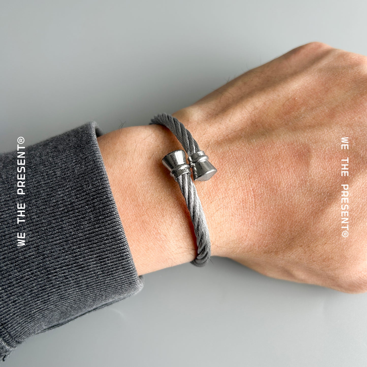 We The Present Joezer Celtic Twisted Stainless Steel Bangle