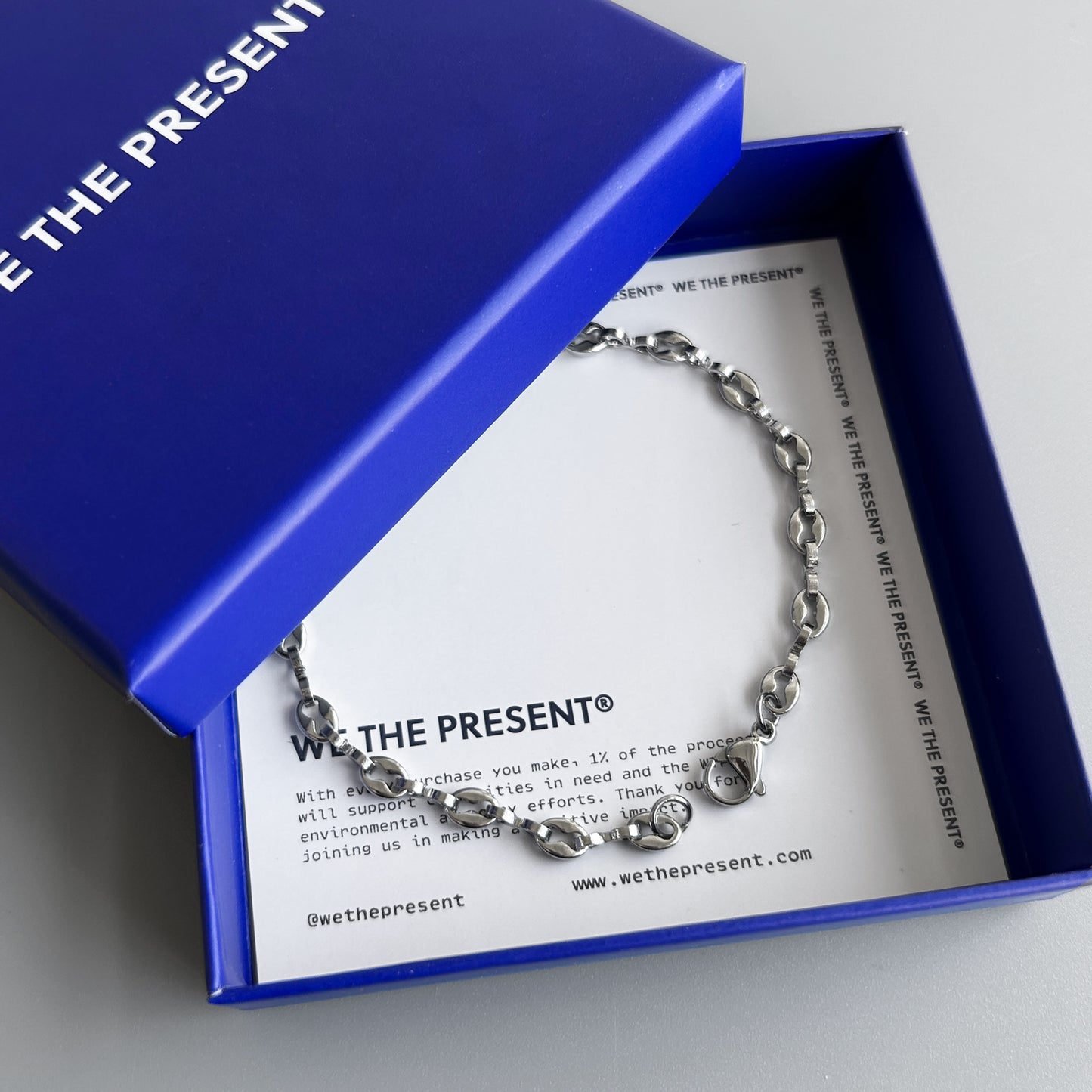 We The Present Cody Patterned Chain Bracelet