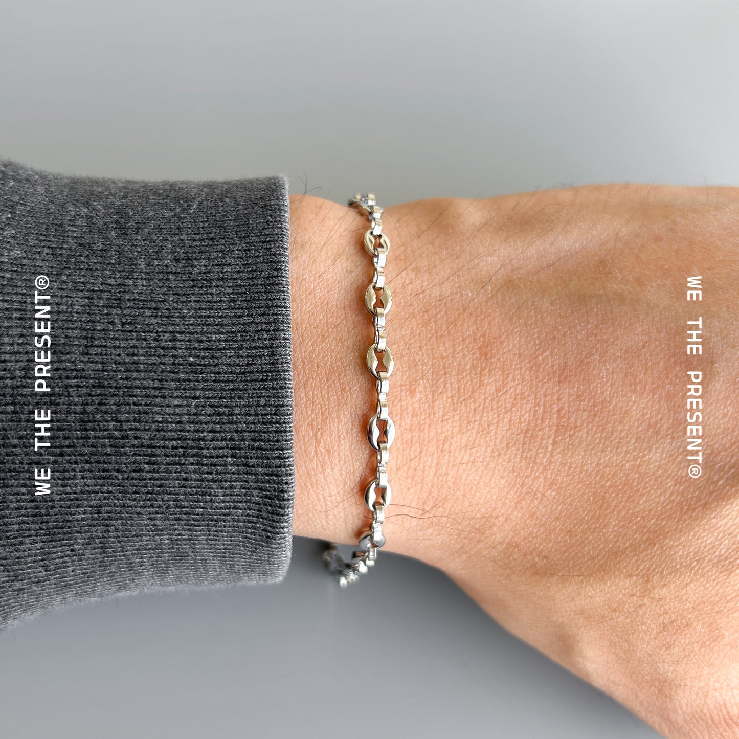 We The Present Cody Patterned Chain Bracelet