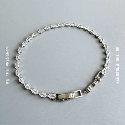 Ice Copper Tennis Marquis Bracelet