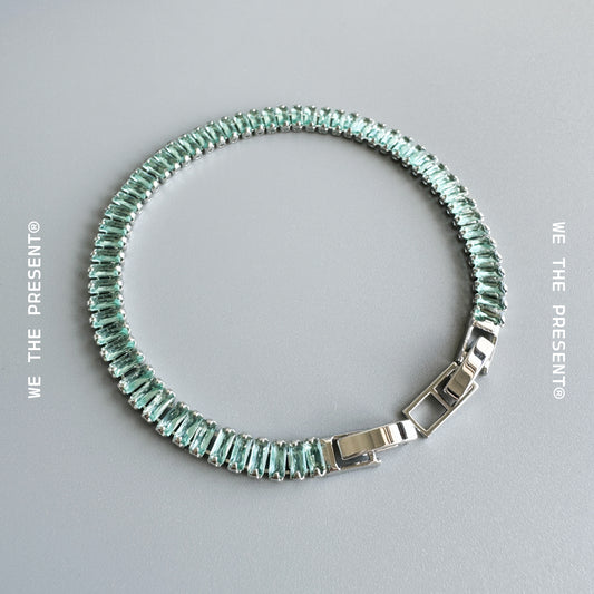 Ice Copper Tennis Green Bracelet