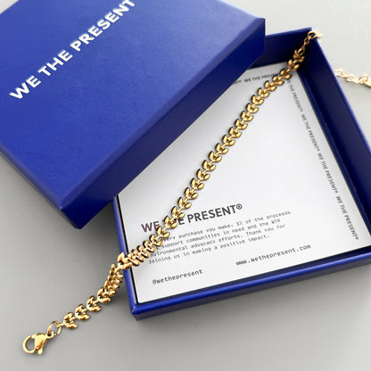 We The Present Ryker 14k Gold Vermeil Bracelet