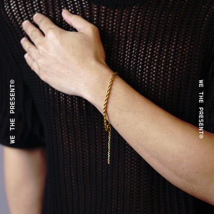 We The Present Lukas 14k Gold Vermeil Rope Chain Bracelet