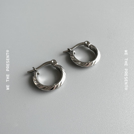 Patterned Hoop Earrings