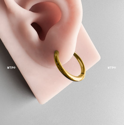 Basic 18k Gold Coated Hoop Earrings