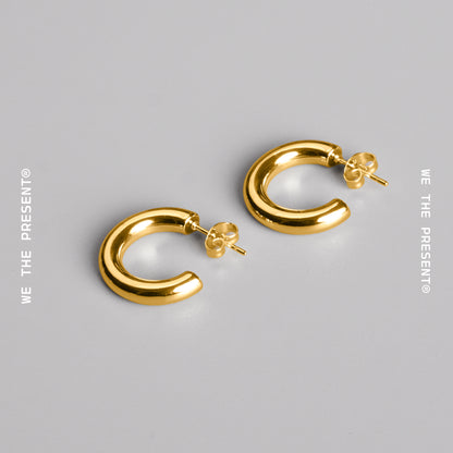 We The Present Natalia 14k Gold Vermeil Hoops