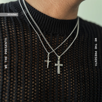 Cross Ridges Pendant Necklace