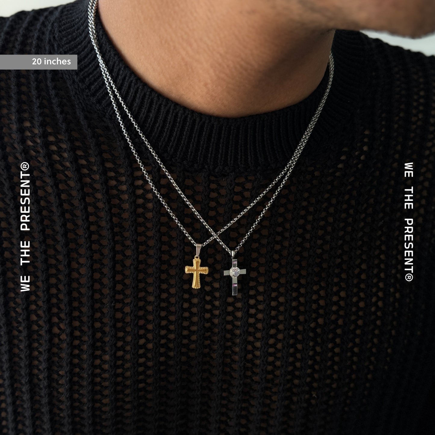 Medieval Cross Gold Pendant Necklace