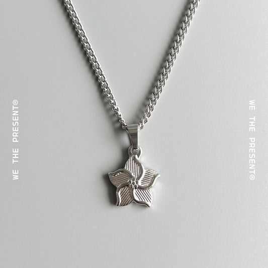 Flower Five Petals Pendant Necklace