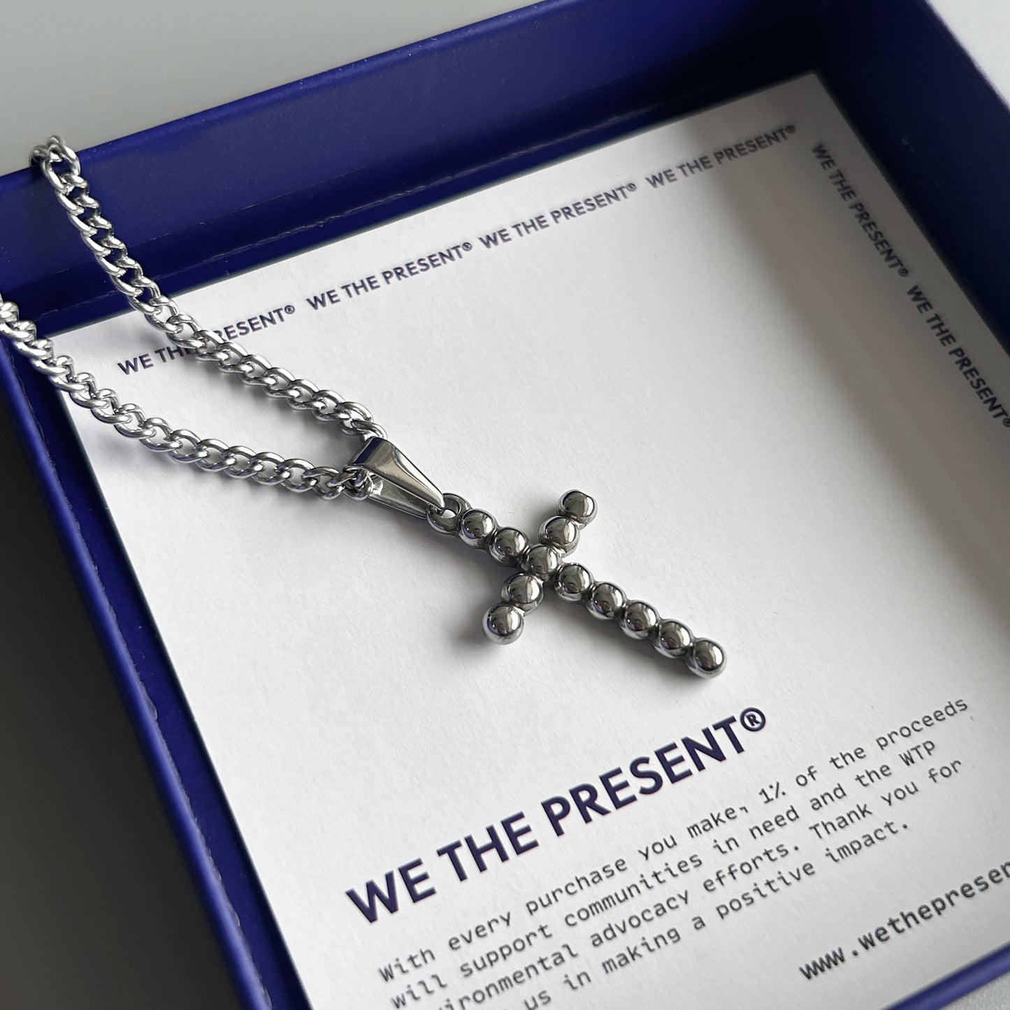 Cross Balls Pendant Necklace