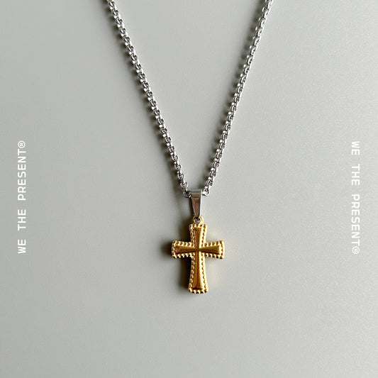 Medieval Cross Gold Pendant Necklace