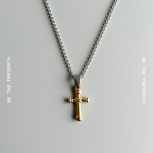 Medieval Cross Gold Pendant Necklace