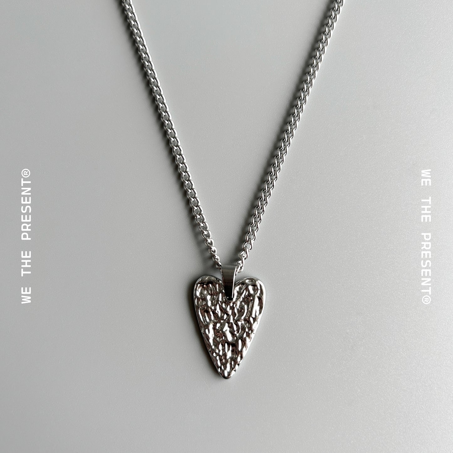 Textured Heart Pendant 26mm