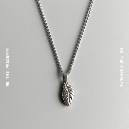 Leaf Charm Pendant Necklace