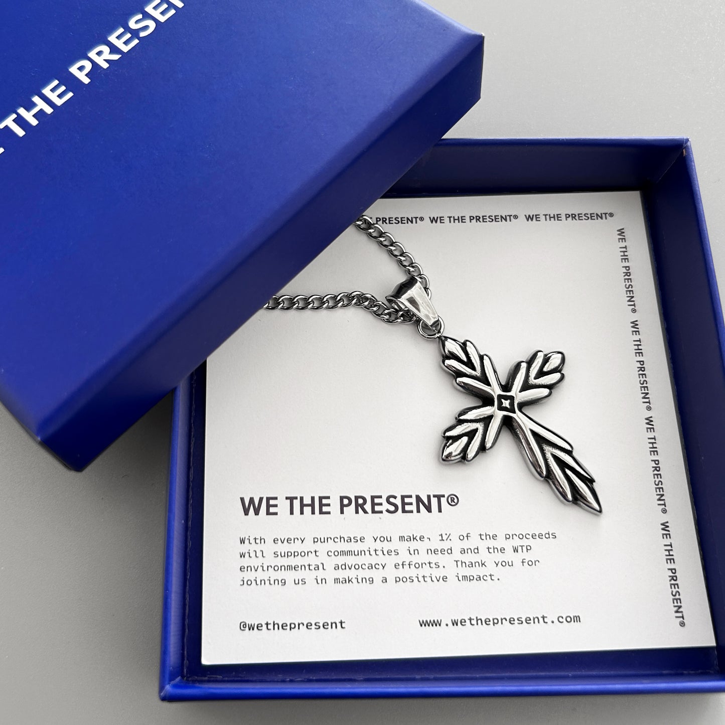 We The Present Kairo Vintage Cross Necklace