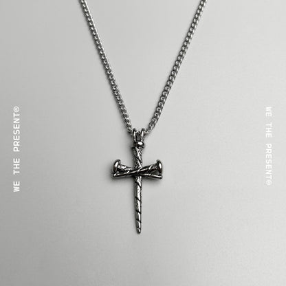 We The Present Zaire Nail Cross Necklace