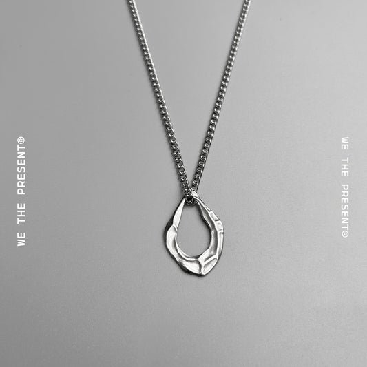 We The Present Devin Textured Pendant Necklace