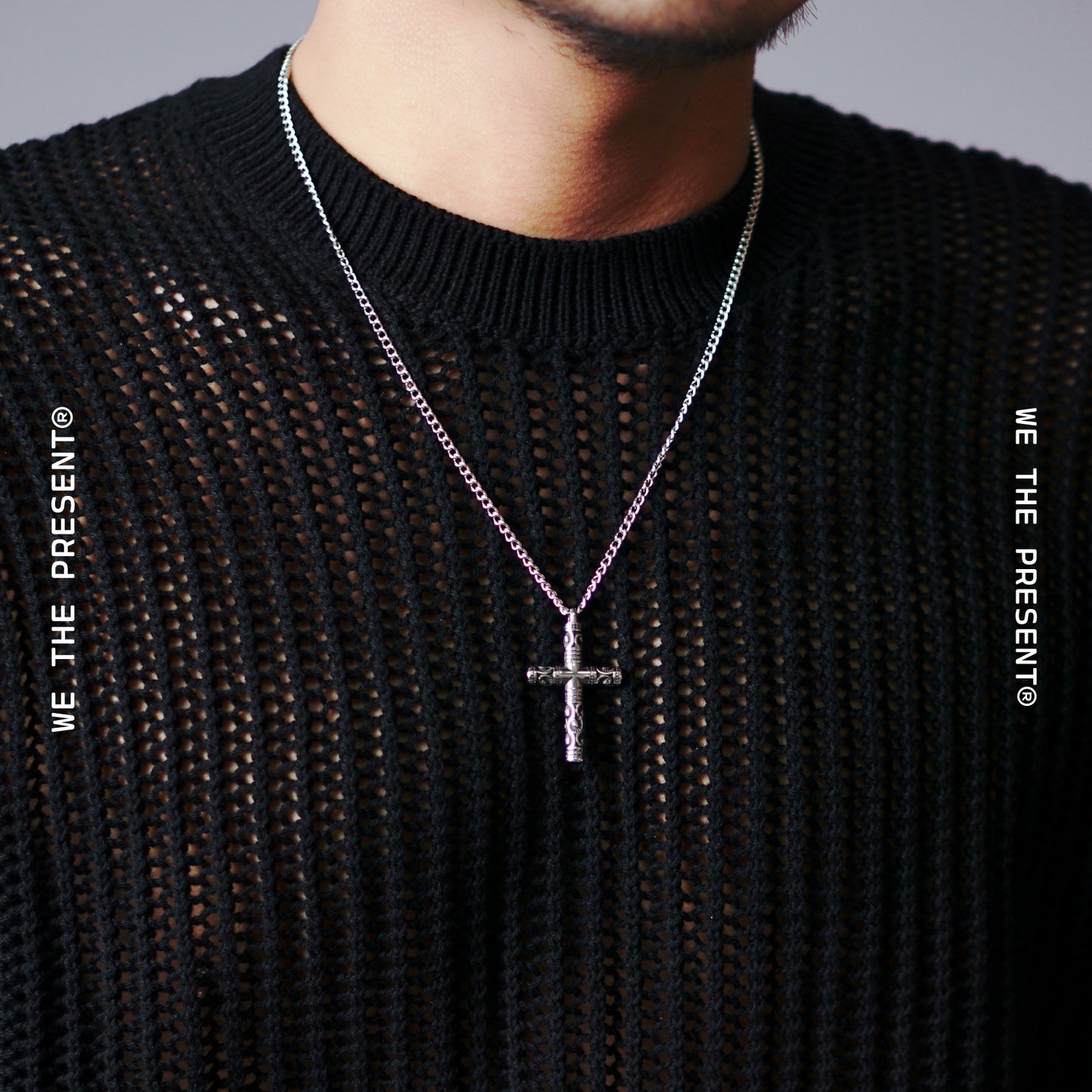 We The Present Tala Vintage Cross Stainless Necklace