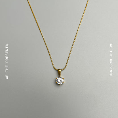 Carter Cubic Zirconia 14k Gold Coated Pendant Necklace