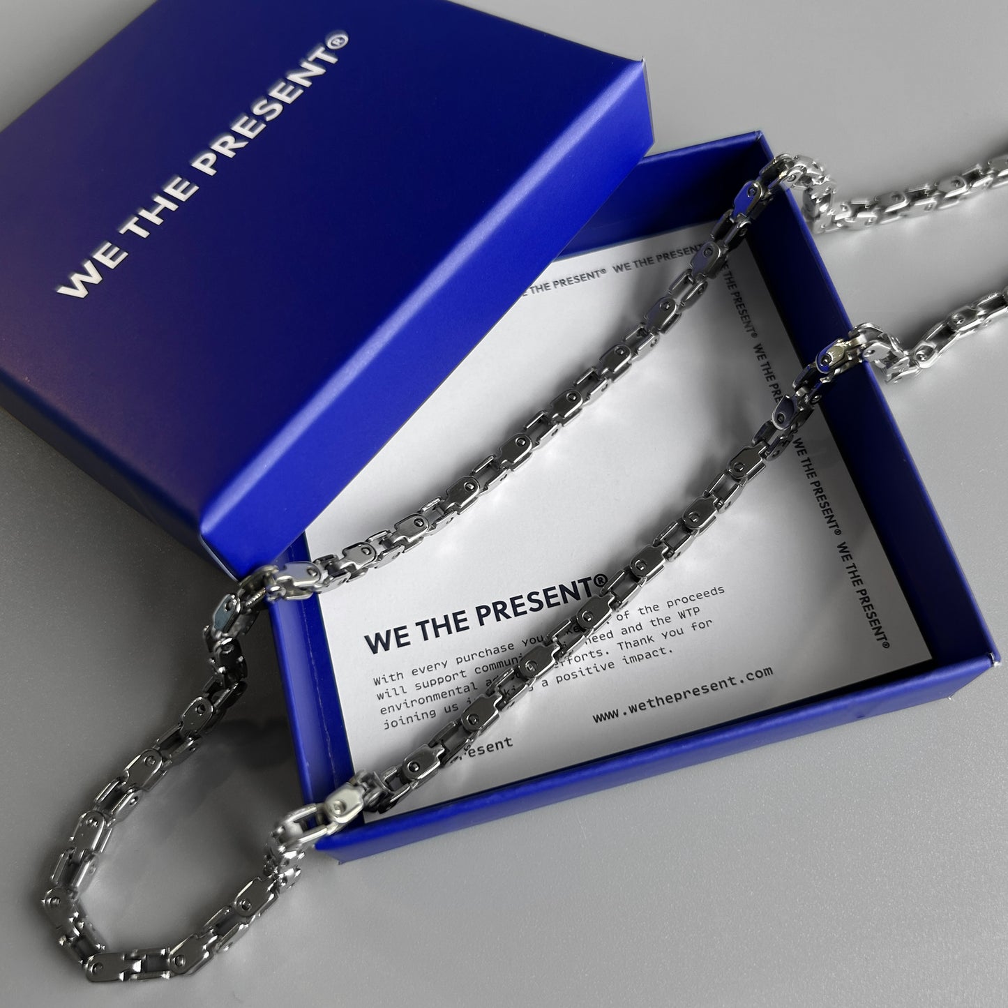 Solid Biker Chain Necklace