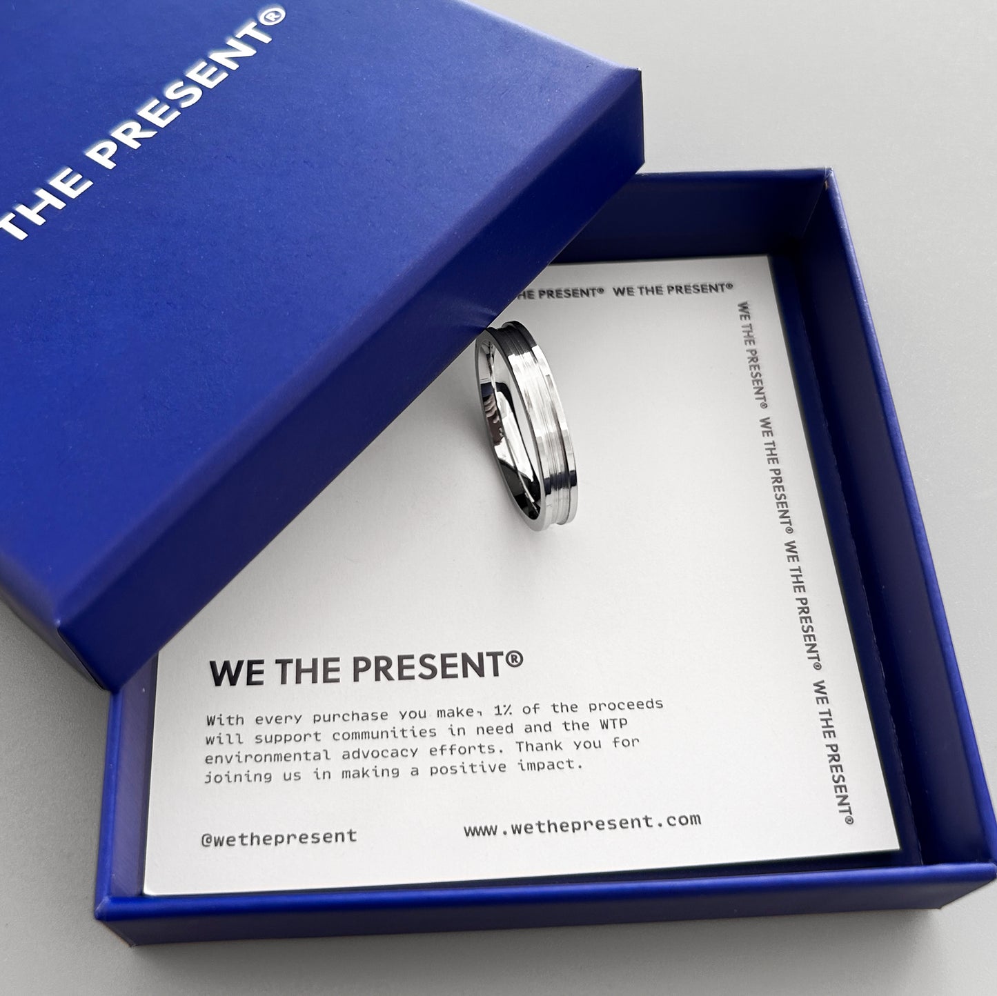 We The Present Khaven Thin Pendant Ring