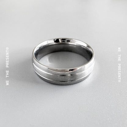 Hudson Stainless Steel Silver Ring