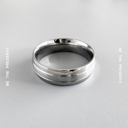 Hudson Stainless Steel Silver Ring
