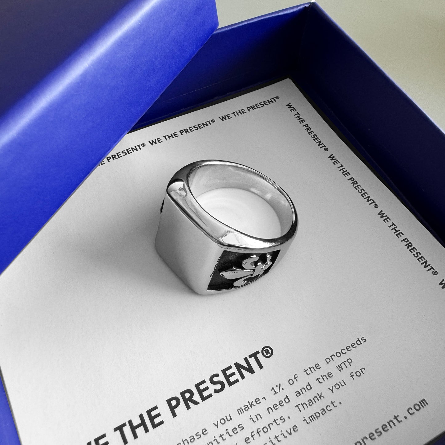 Maverick Fleur Stainless Steel Silver Ring