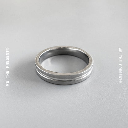 Dustin Stainless Steel Silver Ring